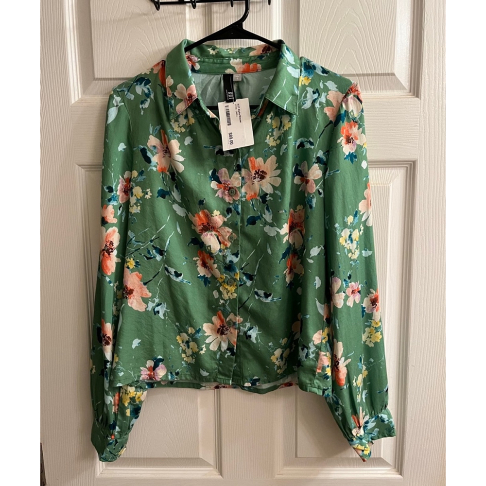 KUT FROM THE KLOTH-~ BLOUSE~FLORAL~NWT